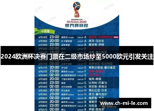 2024欧洲杯决赛门票在二级市场炒至5000欧元引发关注
